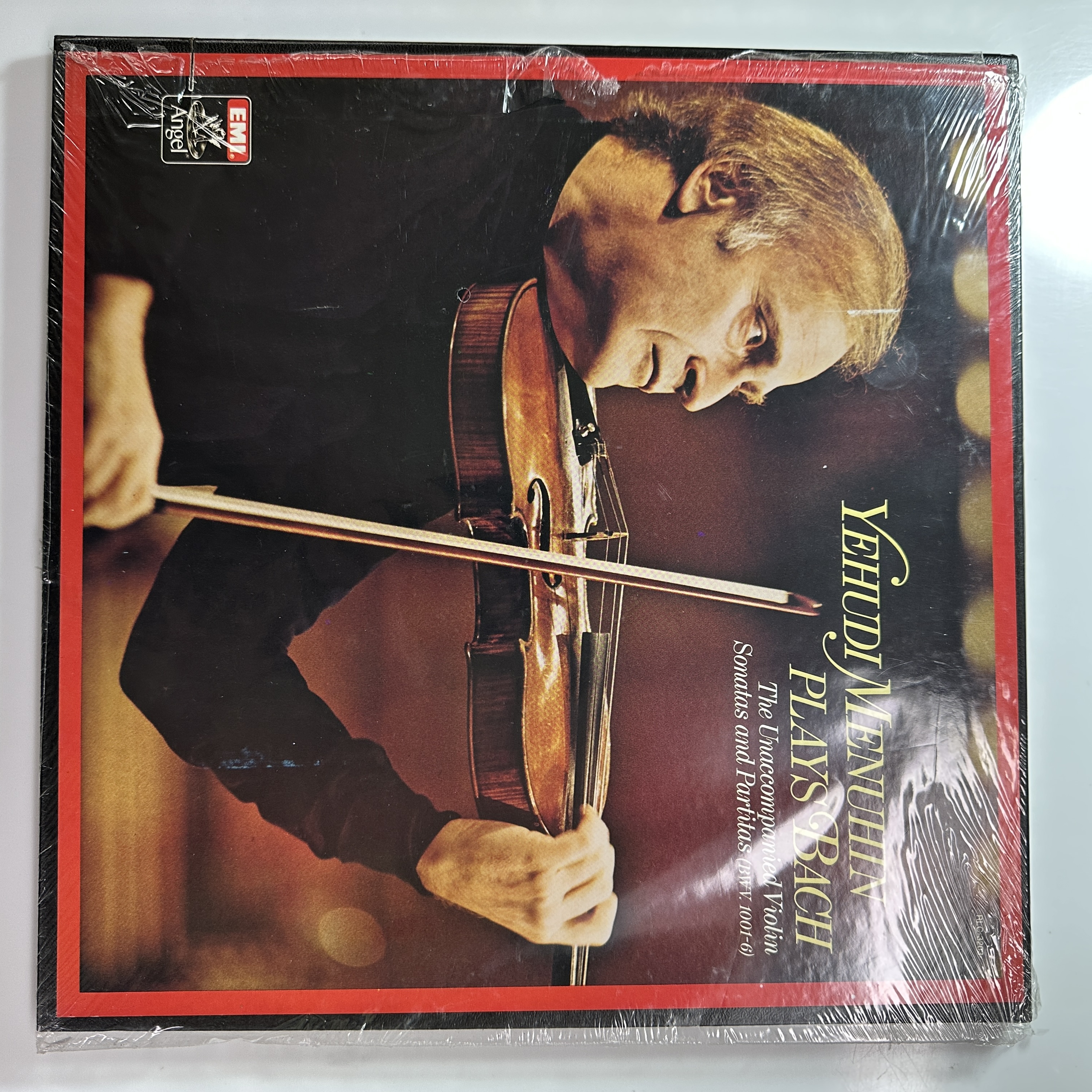 Violin Sonatas Partitas Box Set Vinyl Bach | Menuhin Angel RLC 3203 Sealed