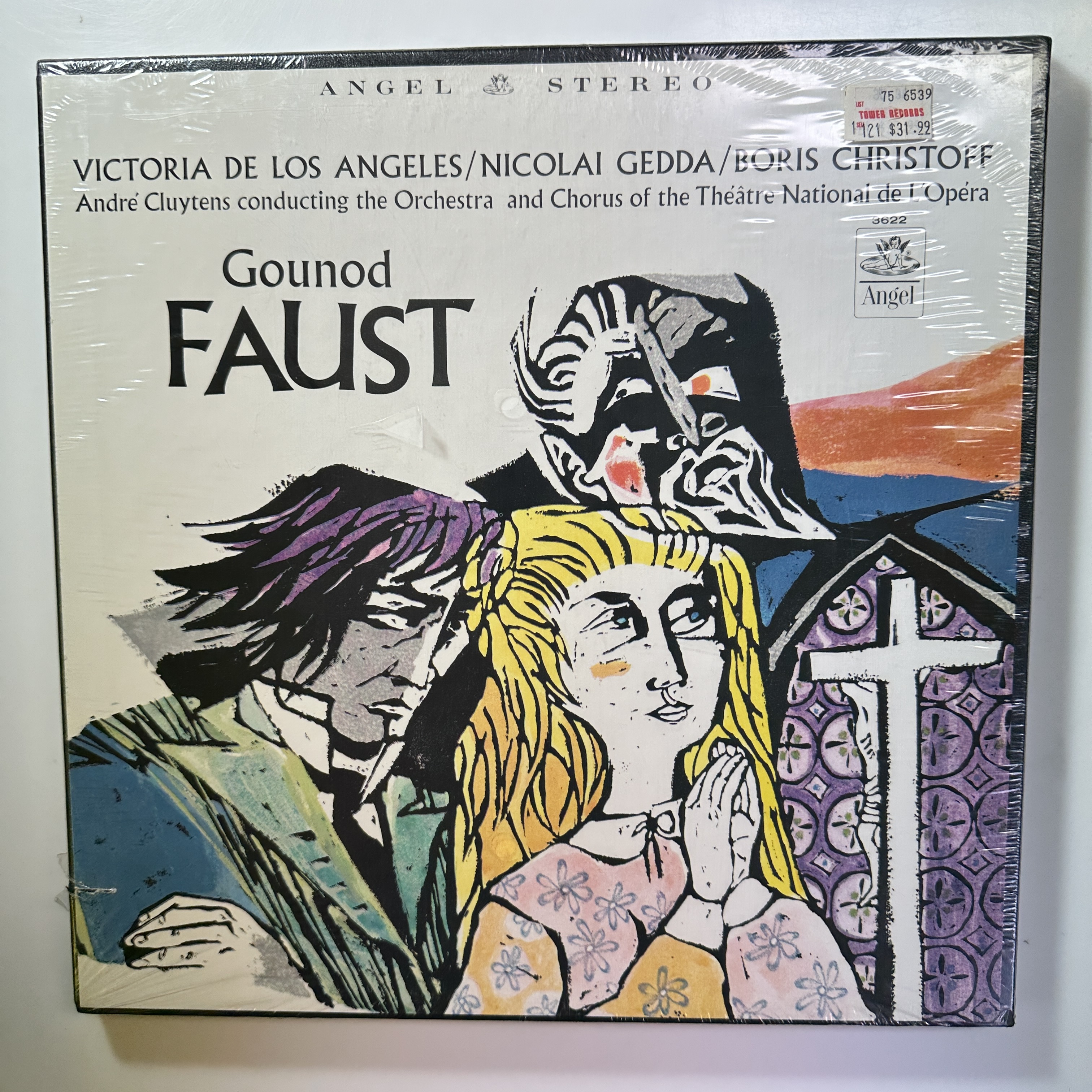 Faust Box Set Vinyl Record Charles Gounod Angel 3622 D L 4 LP Sealed